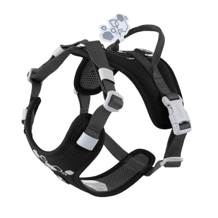 Шлейка пом'якшена для собак Hurtta Weekend Warrior Harness II ECO Чорний 40-50