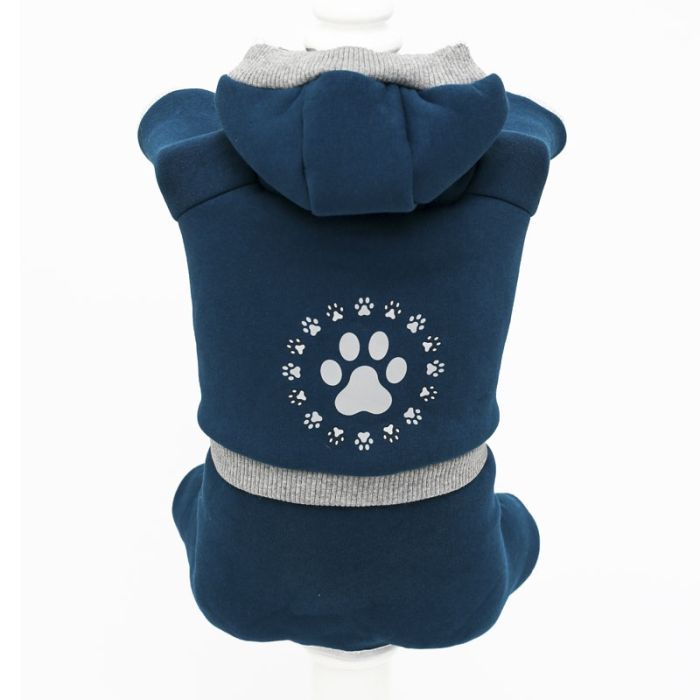 Слід комбінезон для собак хлопчиків трикотаж на флісі S1