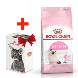 Акція сухий корм Royal Canin Kitten 2кг + контейнер-корм для кошенят 