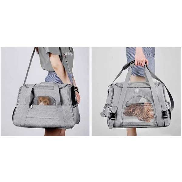 Сумка з килимком 40х28х25 см сіра