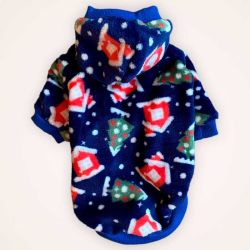 Новорічна толстовка для собак Dog Love синя XS