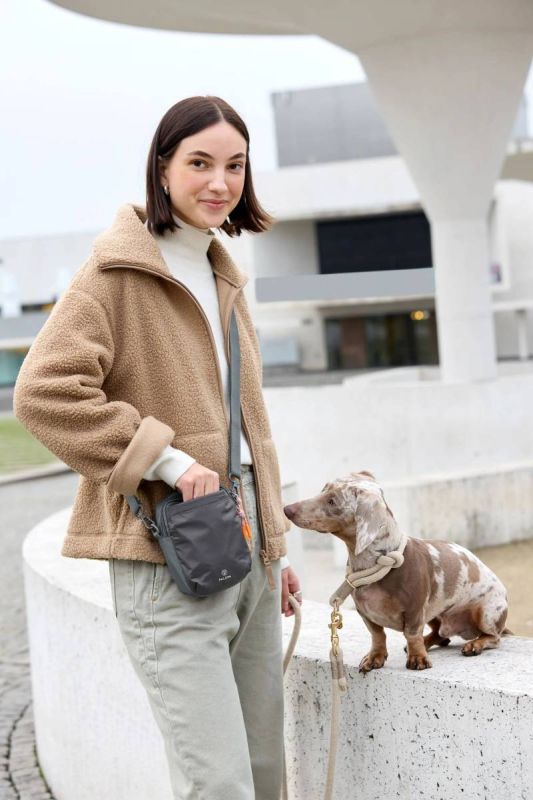 Сумка для ласощів і аксесуарів собак Palopa Greta L Темно-сірий