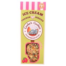 Натуральне морозиво для собак Cooka`s Cookies Курка з полуницею та кокосом 100 г