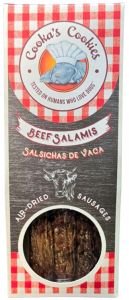 Натуральні сушені ковбаски для собак Cooka's Cookies Salamis 100% Яловичина 80 г