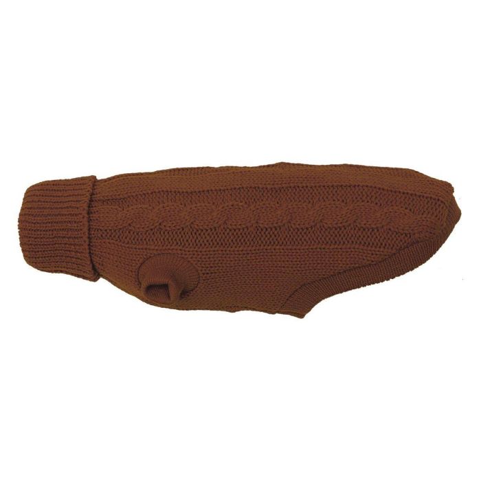 В'язаний светр для собаки Wolters Cable Knit з візерунком коси 35 см Коричневий