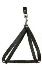 Шлея човник з повідцем капрон 30  30см довжина повідця 130см Синій