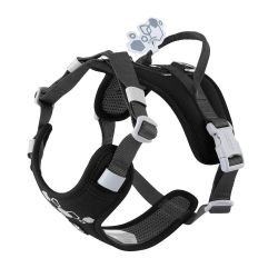 Шлейка пом'якшена для собак Hurtta Weekend Warrior Harness II ECO Чорний 45-60