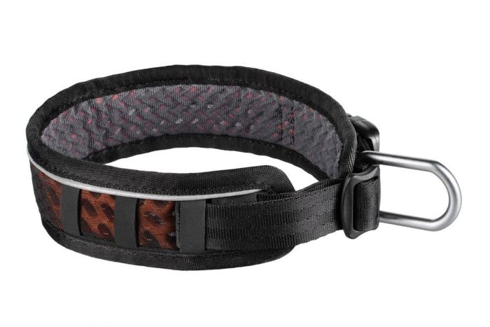 Регульований нашийник для собак Rock adjustable collar Non-stop dogwear Чорний/Помаранчевий L