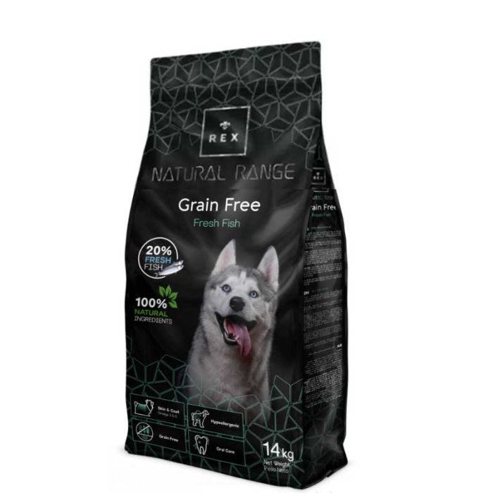Рекс корм беззерновой з рибою для собак 40649 14кг