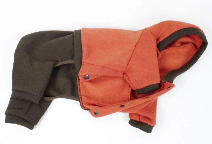 Комбінезон Стиль трикотаж на флісі помаранчево-коричневий (хлопчик) М