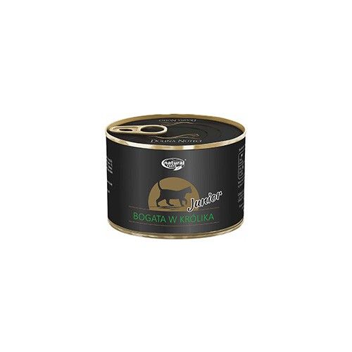 Консерви Dolina noteci Natural Taste Kitten 185 г мясні шматочки з кроликом 