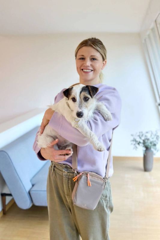 Сумка для ласощів і аксесуарів собак Palopa Greta L Сіро-коричневий