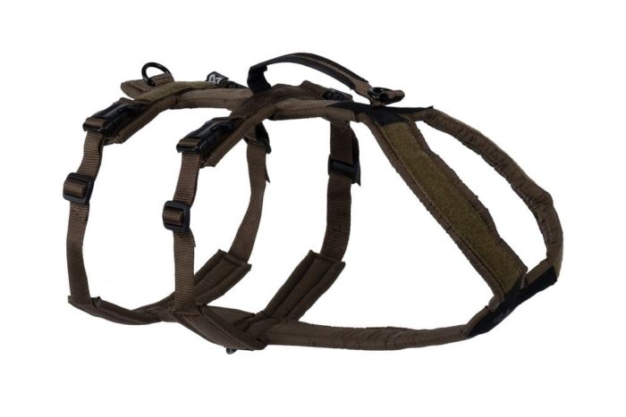 Подовжена шлейка для собак Line harness long WD Non-stop dogwear Оливковий 5