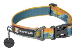 Світловідбиваючий нашийник для собаки Ruffwear Crag™ 28-36 см Оранжево-блакитний