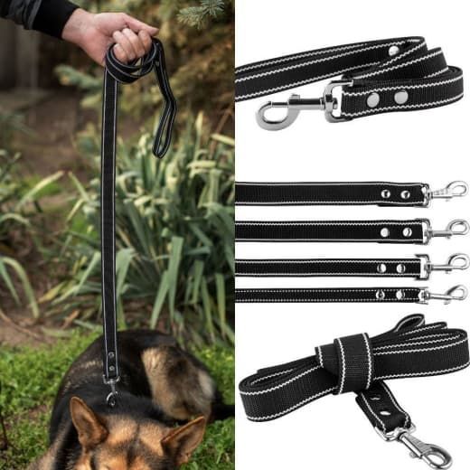 Повідець капроновий 25мм чорний Довжина 10 м