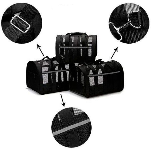 Сумка Тканина Сітка 35х22х20 см Чорна