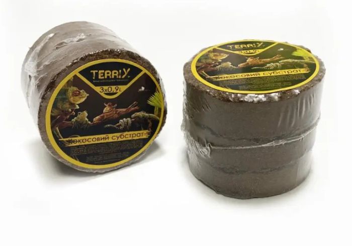 Кокосовий субстрат TerriX пресований 3шт х 0,9л