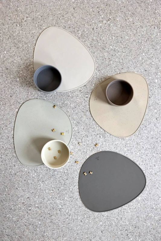 Килимок під миску собаки Palopa Loua Світло-сірий