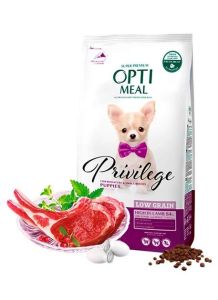 АКЦІЯ 1+1 Optimeal Сухий корм для цуценят малих порід зі смаком ягняти 1.5 кг 