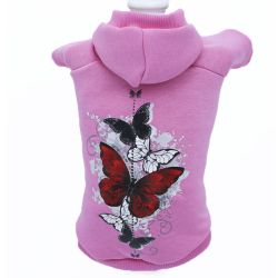 Метелик світшот для собак дівчаток трикотаж на флісі M1