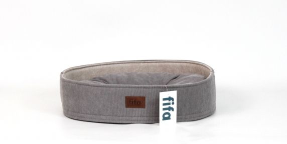 Бортик Овал вельвет Сірий.  453410 см.