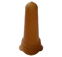Соска латекс Конусна на пляшку коричнева 