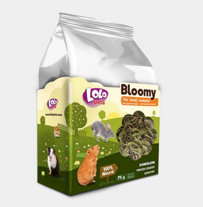 Корм LoloPets Bloomy кульбаба для гризунів, 75 г