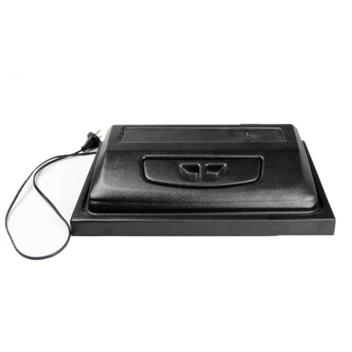 Кришка пряма 40х25 см 1 LED 25W чорна Дніпро 