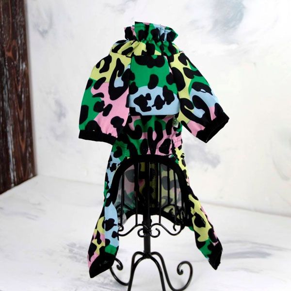 Камуфляж комбінезон від пилу для собак хлопчиків трикотаж XS