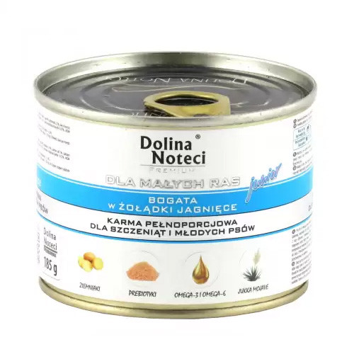 Dolina Noteci Premium Dog шлунок ягняти для цуценят і юніорів дрібних порід 185 г