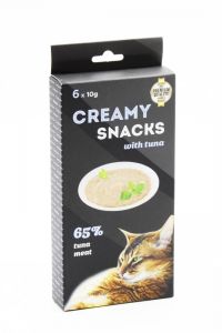Creamy snacks with tuna Ласощі для кішок мяке пюре з мякоті тунця та курки в стіках 610 гр. 