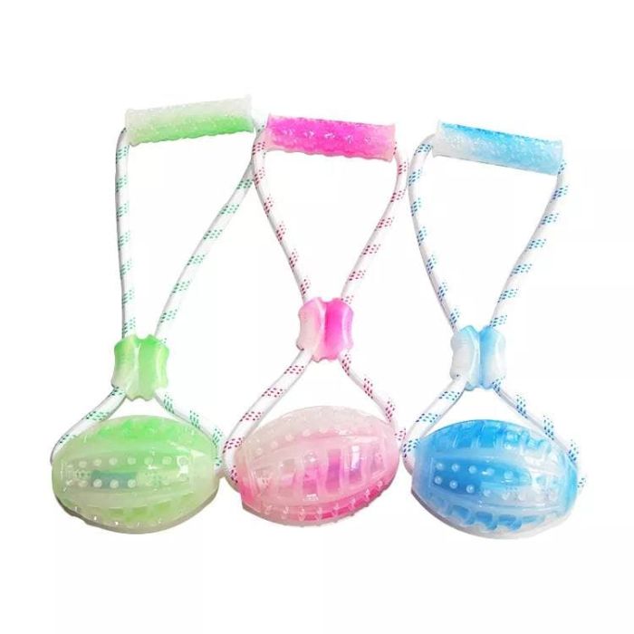 Мяч регбі 11 см на мотузці світяться в темряві SL-811 TPR