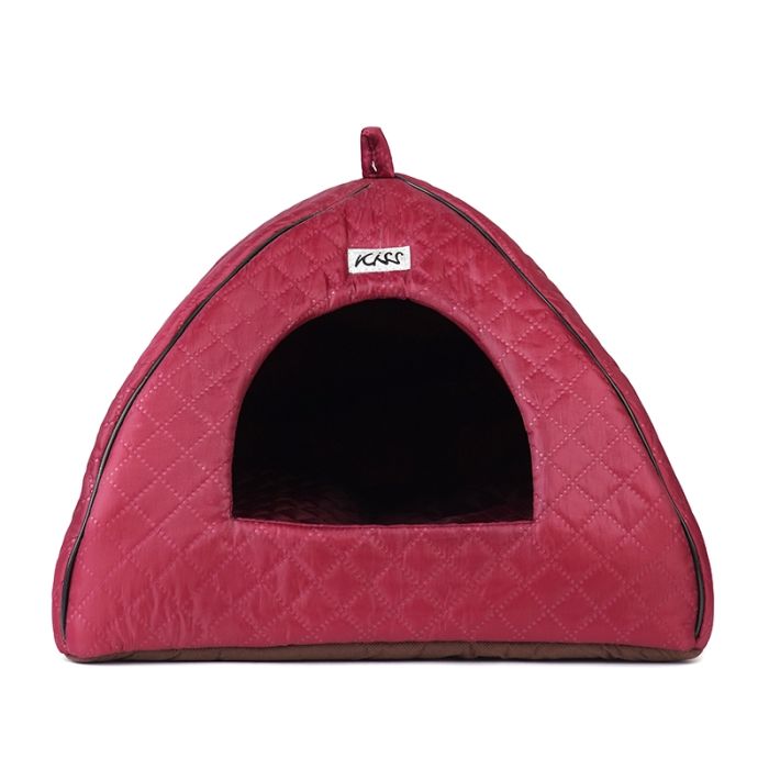 Будиночок для тварин Юрта 1 паянка з ребрами жорсткості 363939 см Бордо