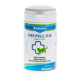 Cat Fell О. К. - харчова добавка з біотином для кішок 100 таблеток Cat Fell О. К. - харчова добавка з біотином для кішок Canina 201525