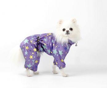 Дощовик Романтик Для собак, плащівка без підкладки унісекс S (А29В 40-45 см.)