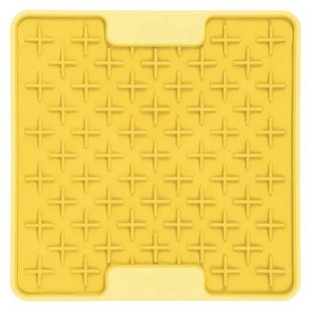 Лизальний килимок антистрес для маленьких собак собак LickiMat Mini Tuff Buddy Yellow, тверда основа