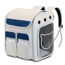 Рюкзак квадрат Котик сірий 35х41х27 см 