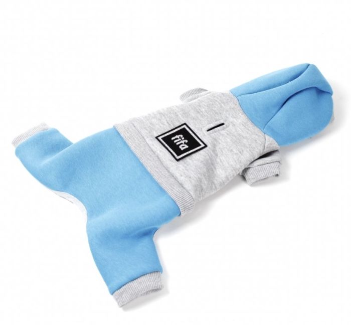 Комбінезон Стиль трикотаж на флісі сіро-синій (хлопчик) М1