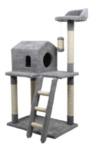 Будиночок+Драбинка дряпка сизалева Сіра. 