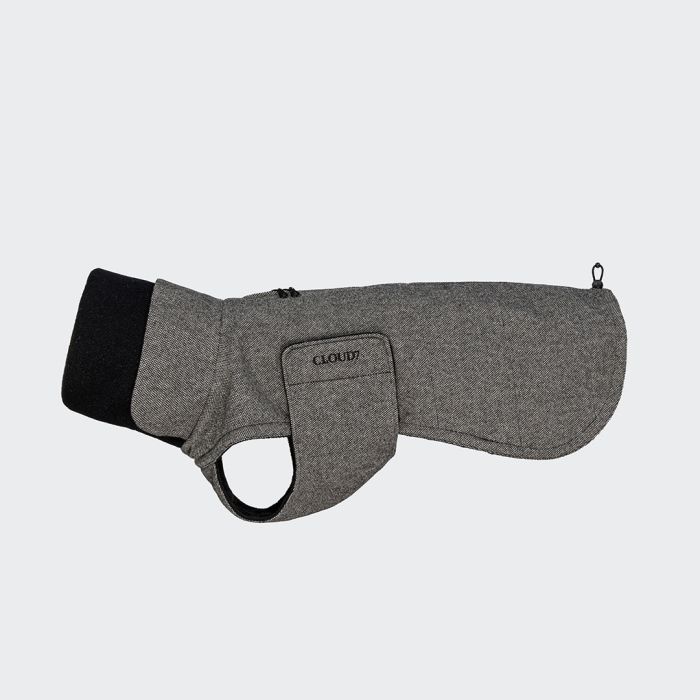 Утеплена куртка для грейхаундів та інших хортів Cloud7 Brooklyn Long Greyhound Чорний 5