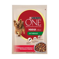 Purina One Mini Active консерви для собак з яловичиною і картоплею 100 г 