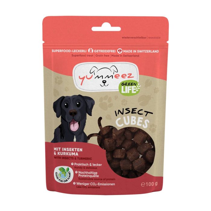 Гіпоалергенні ласощі для собак з комахами Yummeez Green Life для будь-якого віку 100 г