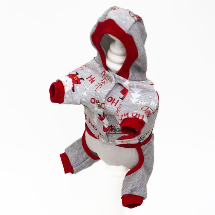 Клаус комбінезон для собак хлопчиків трикотаж на флісі S