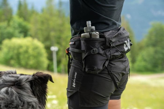 Пляшечка для собак NSD Soft flask Non-stop dogwear Сірий 500 мл