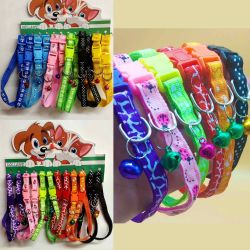 Нашийник з малюнком і дзвіночком набір 1. 5х40 см 12шт з-005-15 