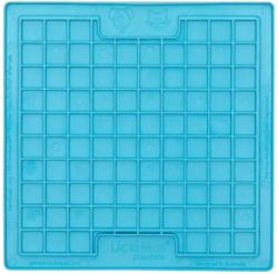 Лизальний килимок антистрес для котів LickiMat Playdate Turquoise Cat, м'яка основа