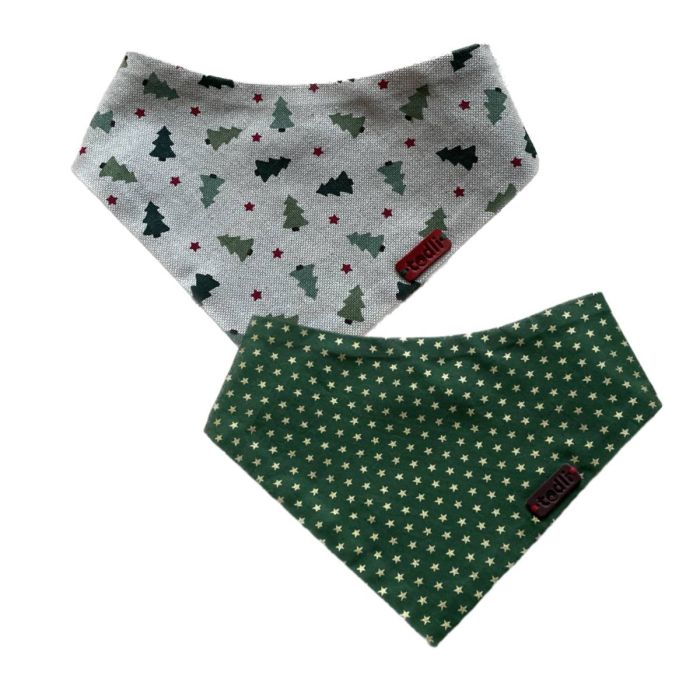Двостороння бандана для собак Duckly новорічна казка L