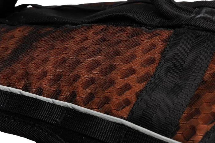 Подовжена шлейка для собак Rock harness long Non-stop dogwear Чорний/Помаранчевий M