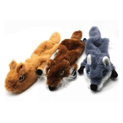 Іграшка мяка коричнева з пищалкою 60 см 