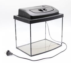 Комплект Акваріум овал + кришка для акваріума 14 л + кришка 30х20х25 см